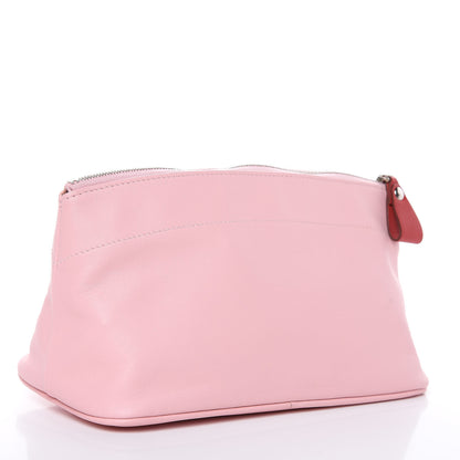 Hermes Lambskin Swift Tohubohu Pouch PM Rose Sakura Vermillion 3 of 10