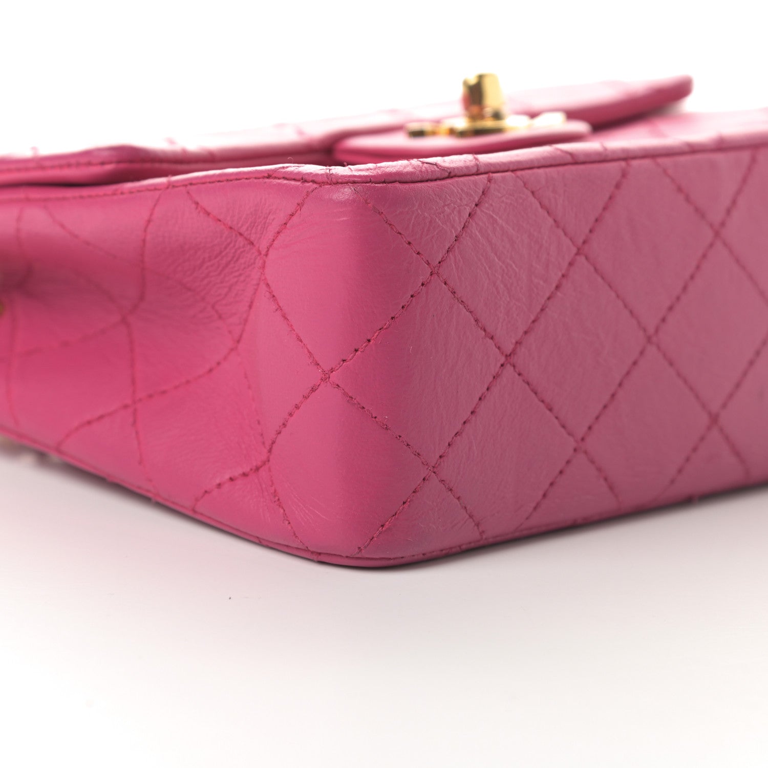 Chanel Lambskin Quilted Mini Square Flap Pink 12 of 16