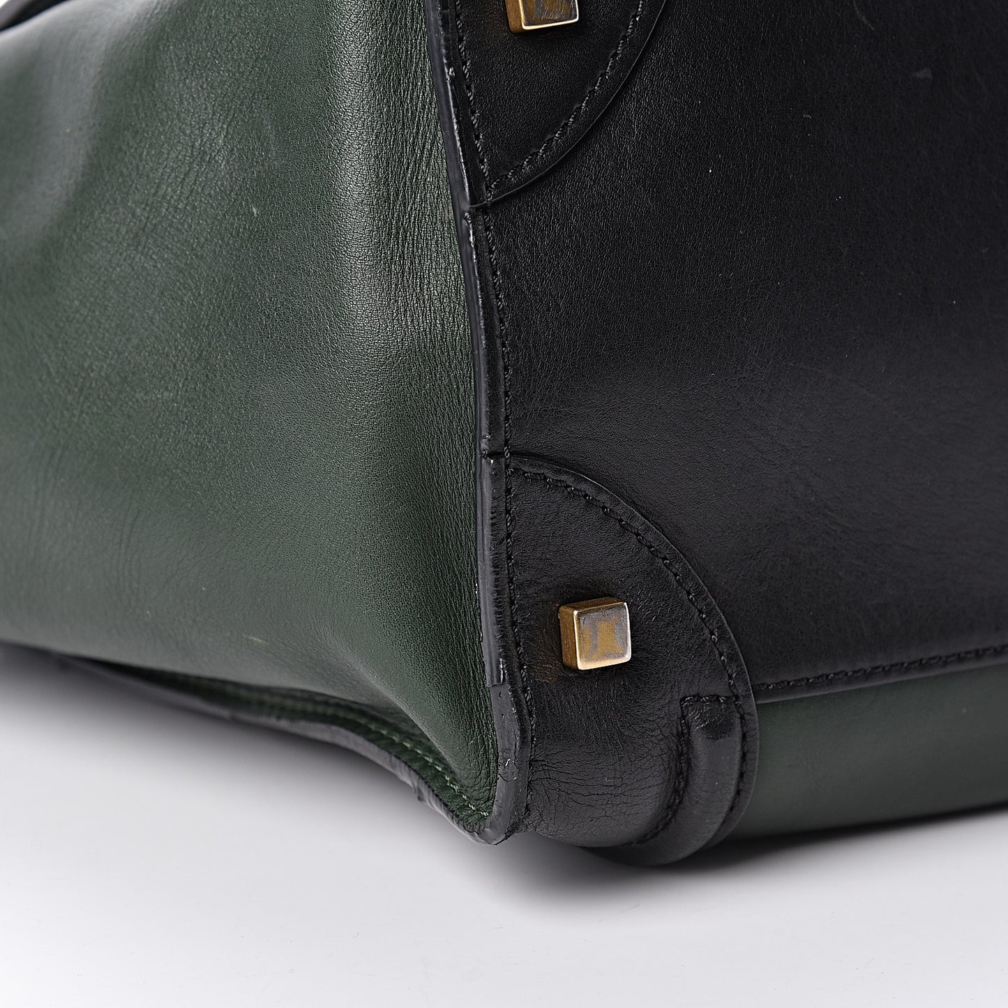 Smooth Calfskin Mini Tri-Color Luggage Forest