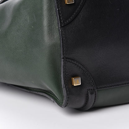 Celine Smooth Calfskin Mini Tri-Color Luggage Forest 9 of 16