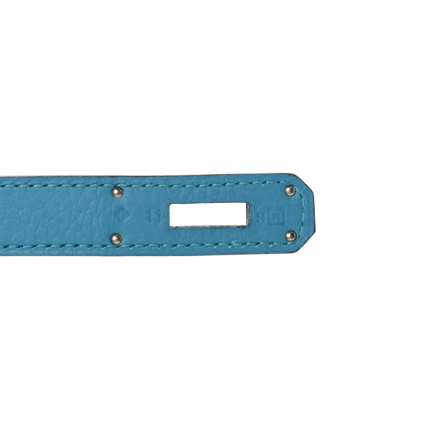 Hermes Taurillon Clemence Jypsiere 28 Turquoise 8 of 11
