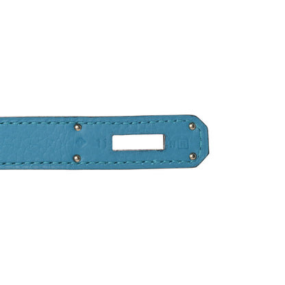 Hermes Taurillon Clemence Jypsiere 28 Turquoise 8 of 11