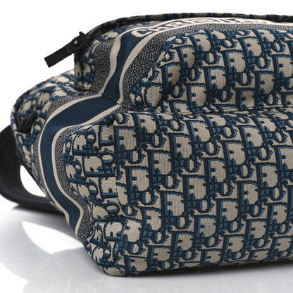 Christian Dior Oblique Diortravel Backpack Blue 7 of 12