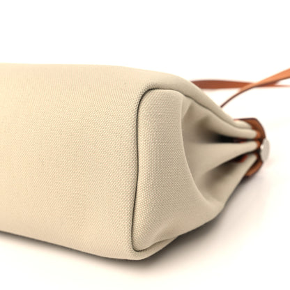 Hermes Vache Hunter Criss Viking Herbag Zip Retourne 31 PM Ecru Beige Naturel 10 of 11
