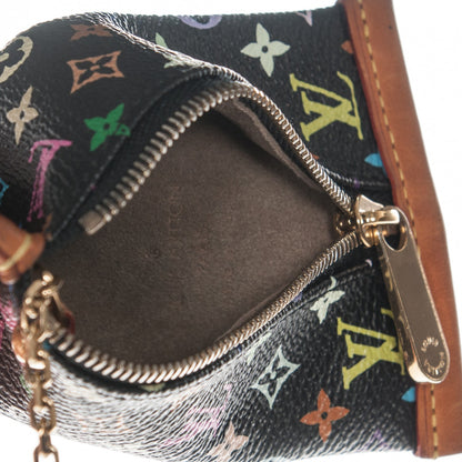 Louis Vuitton Monogram Multicolor Berlingot Coin Purse Black 5 of 6