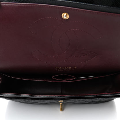 Chanel Caviar Quilted Jumbo Double Flap Black 4 of 4