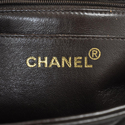 Chanel Lambskin Quilted Medium Flap Brown 7 of 9