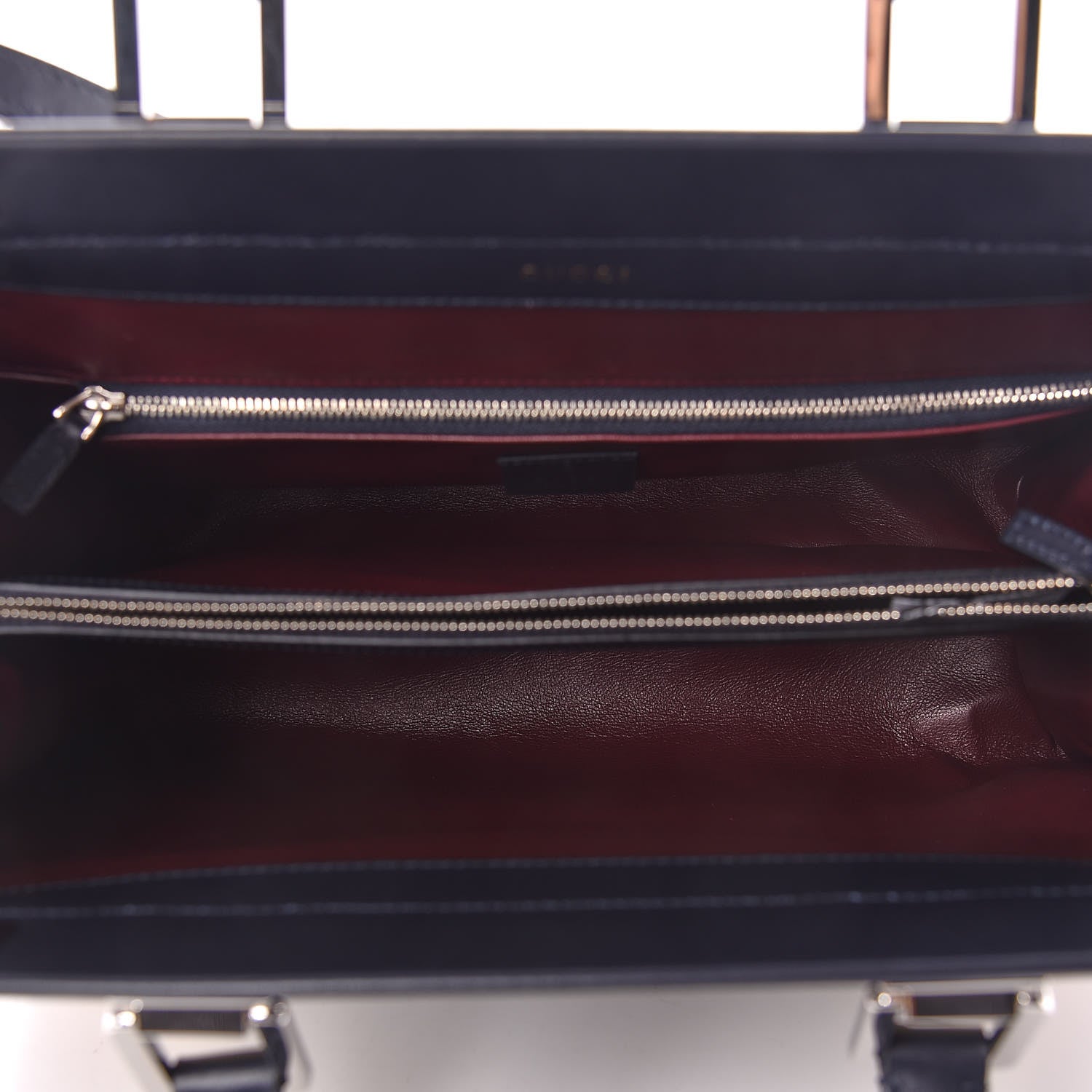 Gucci Smooth Calfskin Medium Zumi Top Handle Bag Blue Romantic Cerise Butter Multicolor 7 of 14