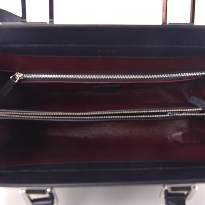 Gucci Smooth Calfskin Medium Zumi Top Handle Bag Blue Romantic Cerise Butter Multicolor 7 of 14