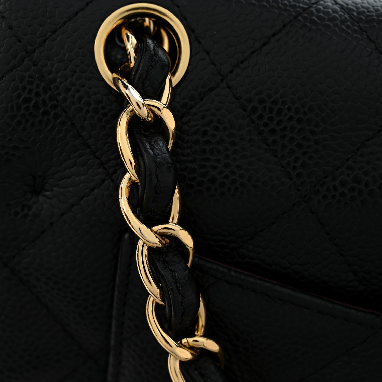 Chanel Caviar Quilted Jumbo Double Flap Black 12 of 12