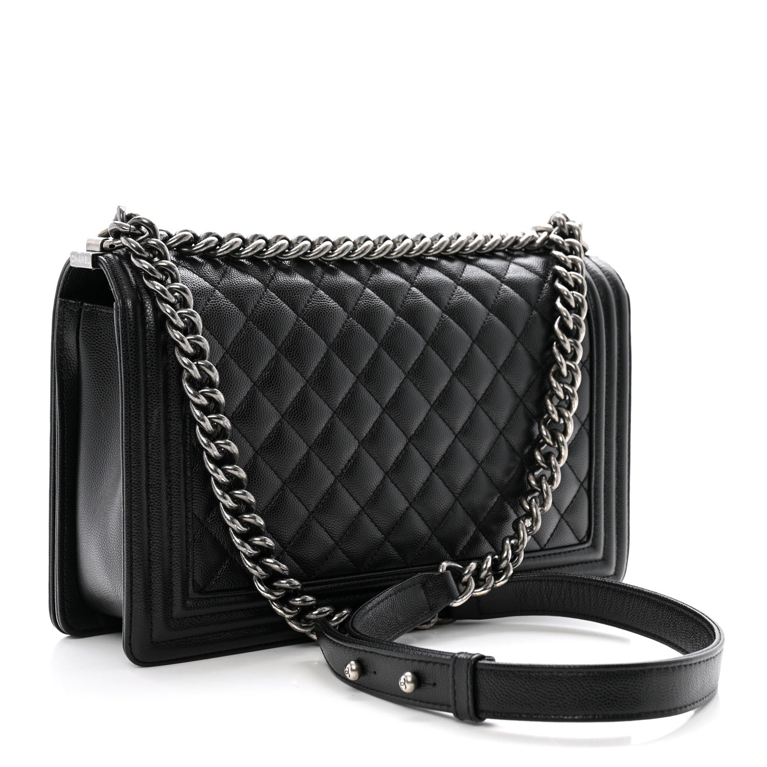 Chanel Caviar Quilted New Medium Boy Flap Black 3 of 10