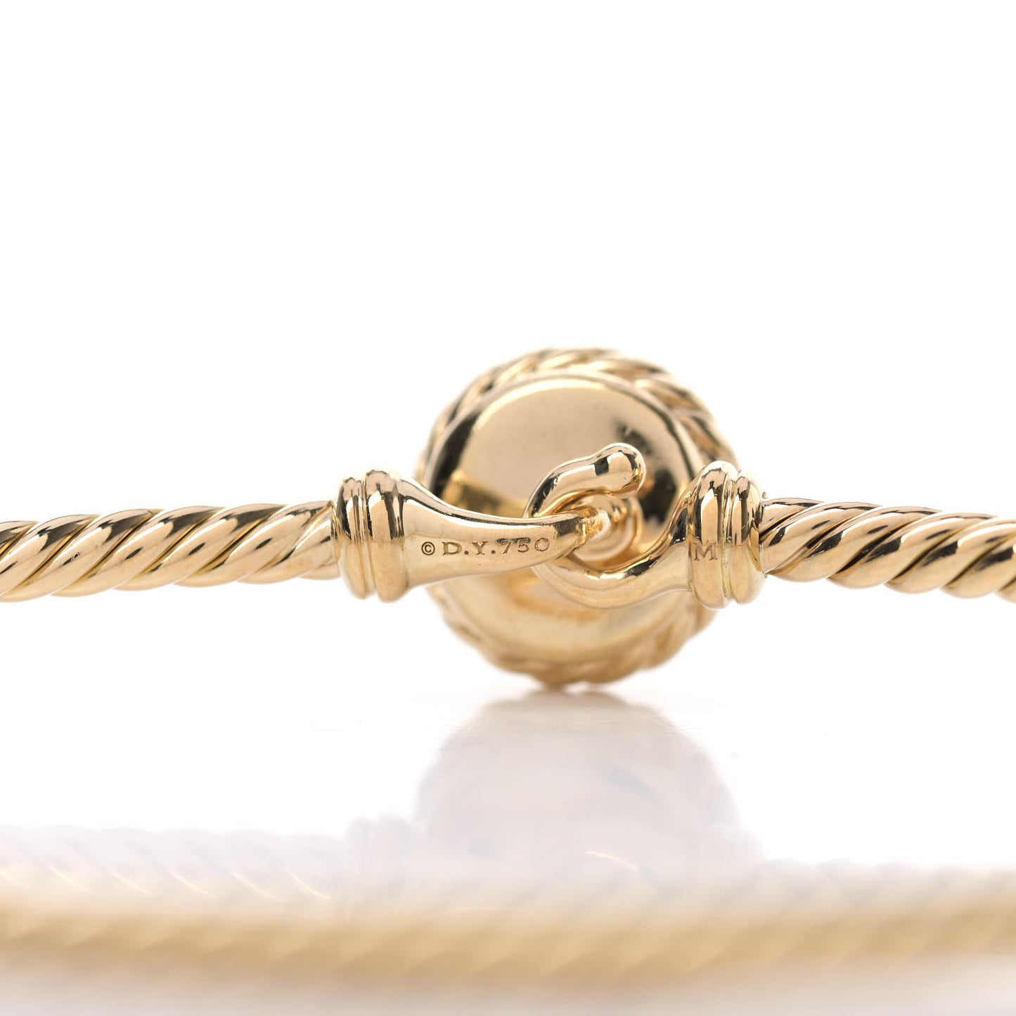 18K Yellow Gold Pearl 3mm Chatelaine Bracelet