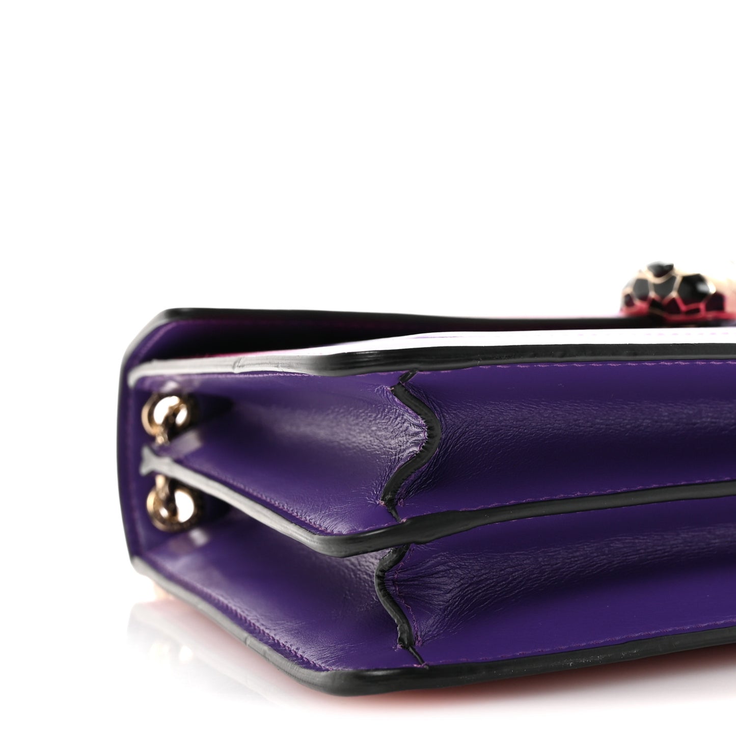 Calfskin Serpenti Forever Shoulder Bag Pink Purple
