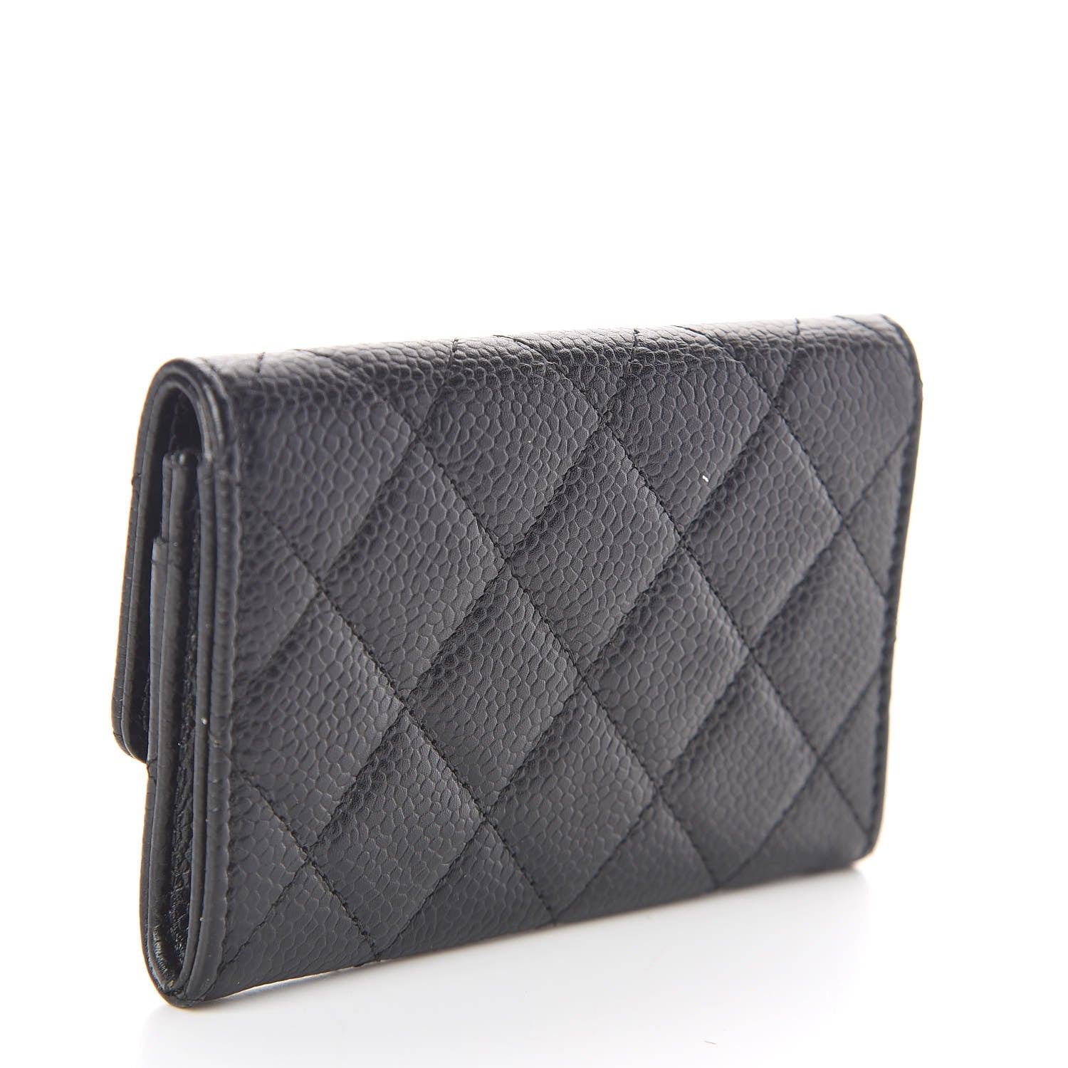Chanel Caviar Quilted Flap Card Holder Black 3 of 8