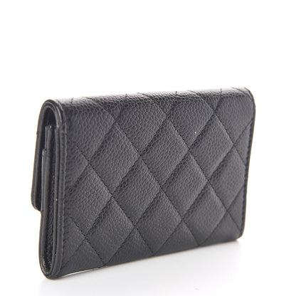 Chanel Caviar Quilted Flap Card Holder Black 3 of 8
