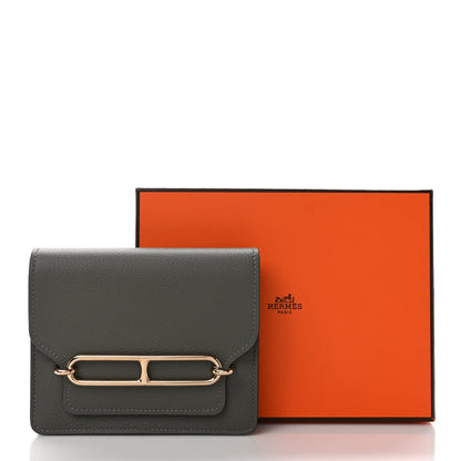 Hermes Evercolor Roulis Slim Wallet Gris Meyer 8 of 8