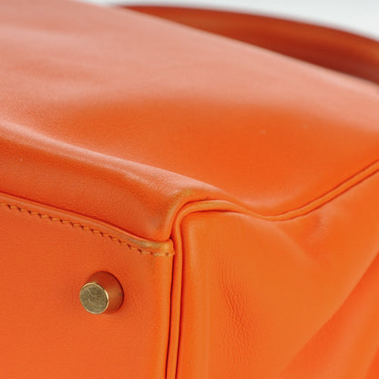 Hermes Veau Gulliver Kelly Retourne 35 Orange 27 of 31