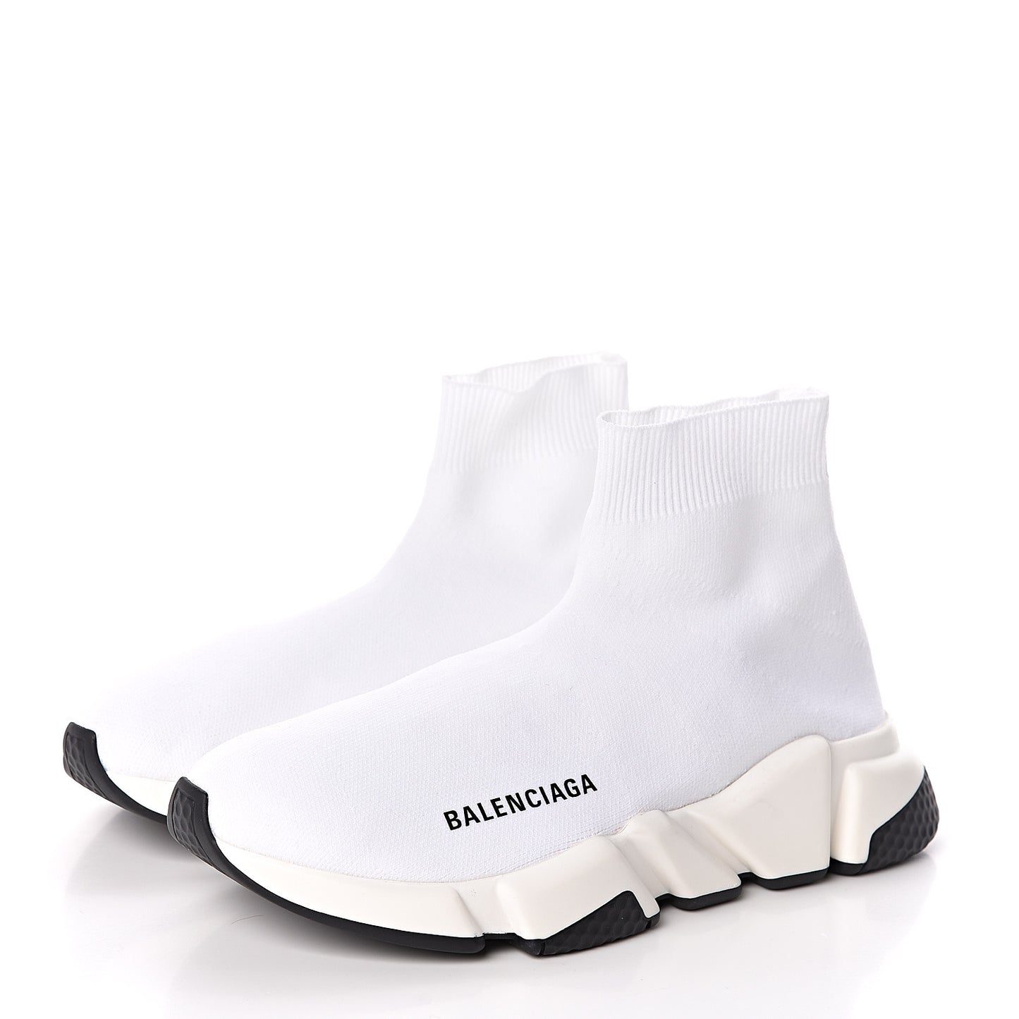 Neoprene Knit Womens Speed Sneakers 37 White