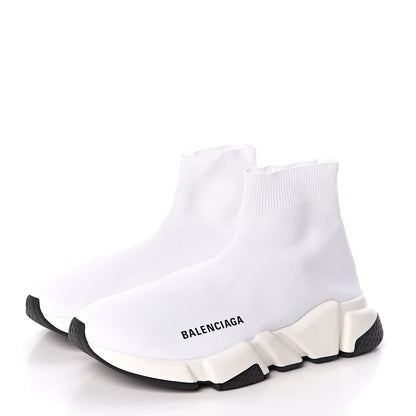 Balenciaga Neoprene Knit Womens Speed Sneakers 37 White 3 of 8