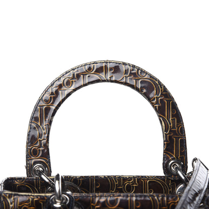Christian Dior Patent Ultimate Medium Lady Dior Brown 14 of 19