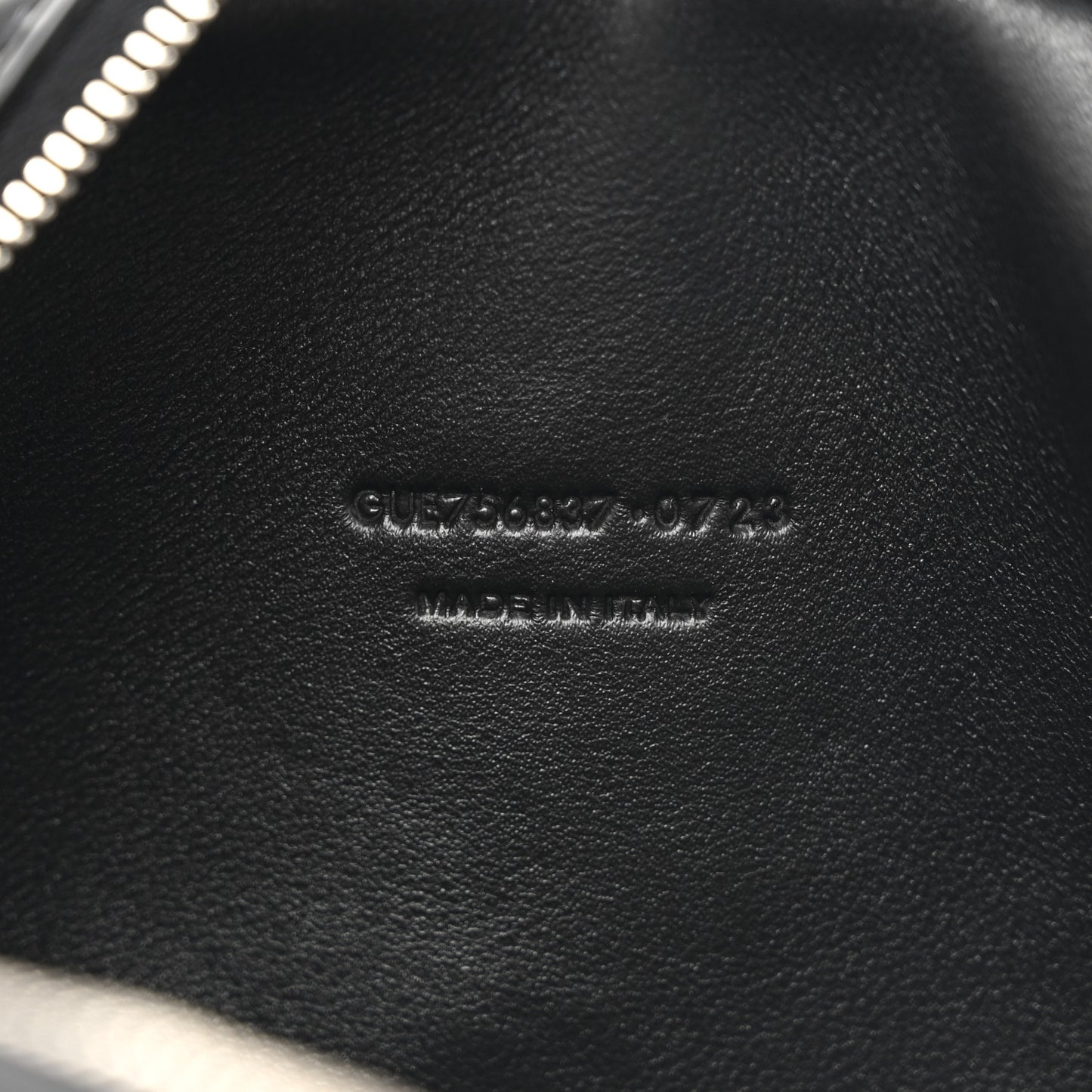 Shiny Calfskin Monogram Mini Lou Camera Bag Black