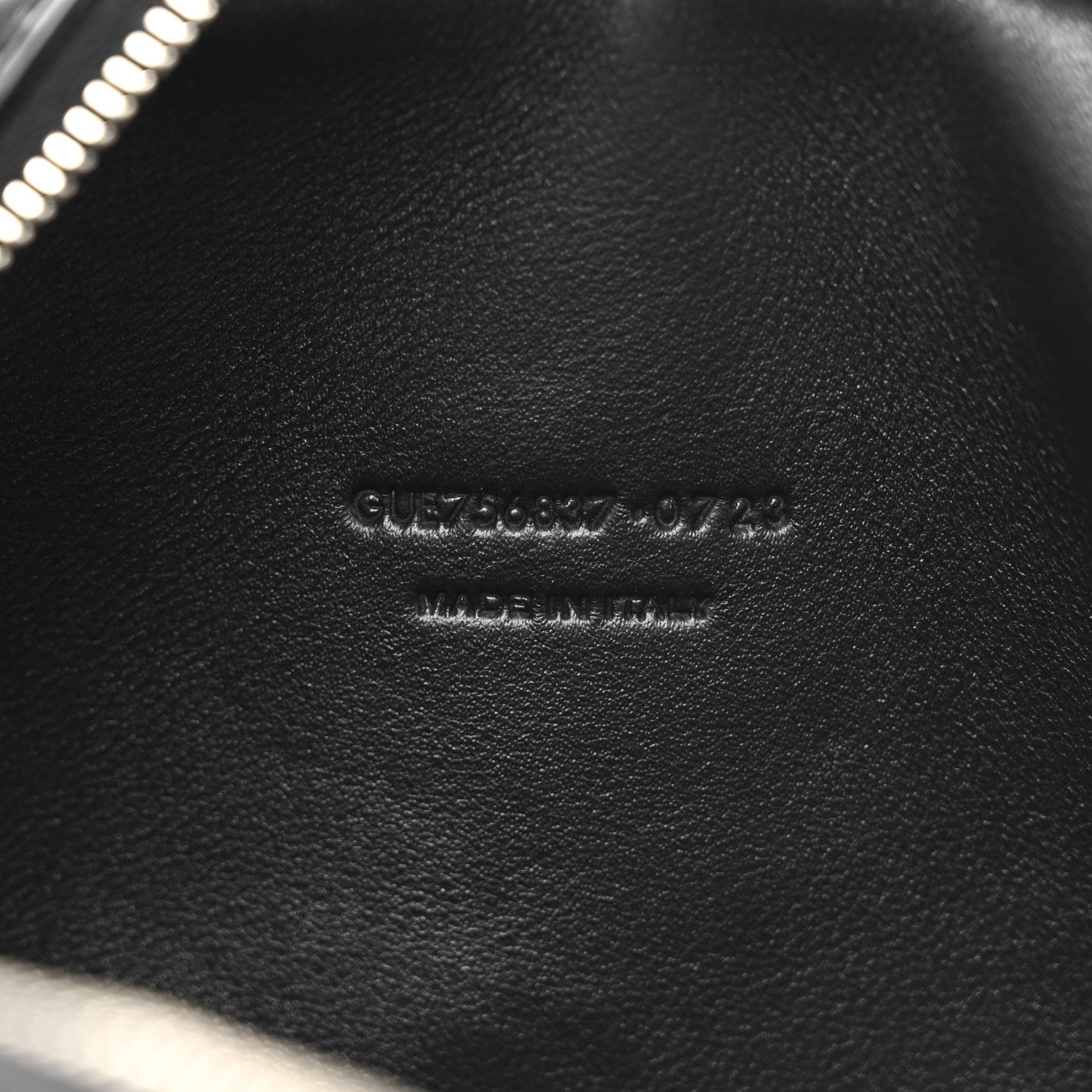 Saint Laurent Shiny Calfskin Monogram Mini Lou Camera Bag Black 7 of 10