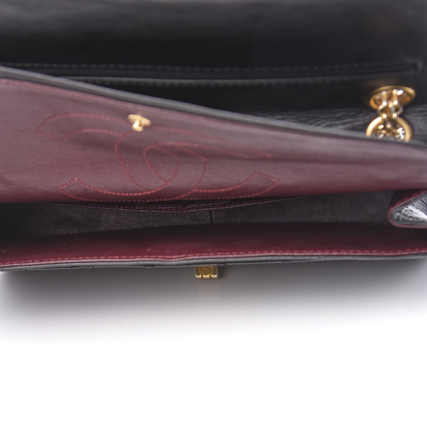 Aged Calfskin Quilted 2.55 Reissue 226 Flap Black