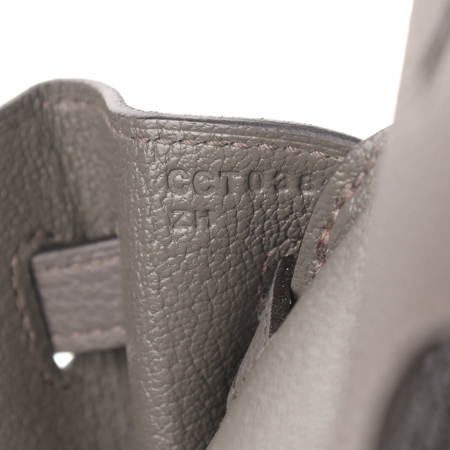 Hermes Togo Birkin 25 Etain 7 of 11