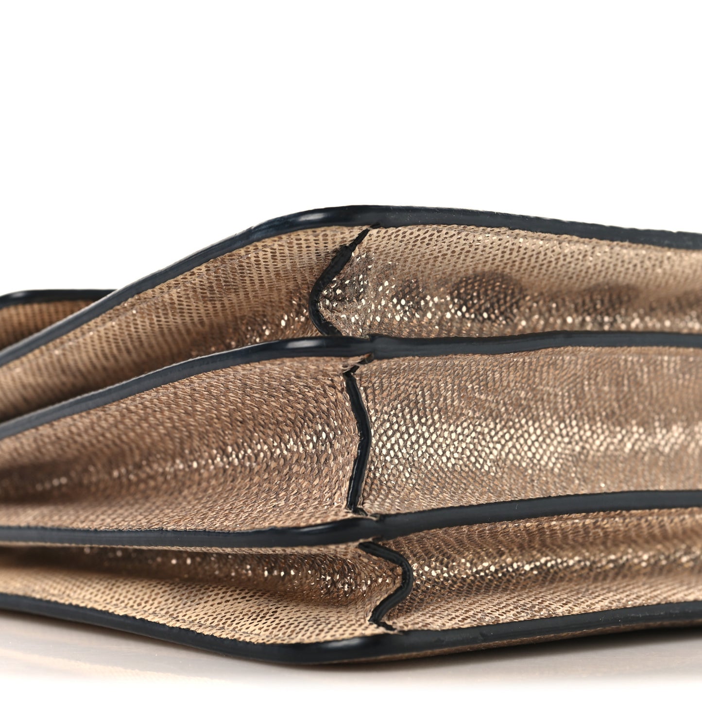 Metallic Karung Serpenti Forever Top Handle Gold