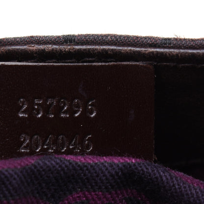 Gucci Nylon Monogram Signature Hobo Shoulder Bag Dark Brown 9 of 24
