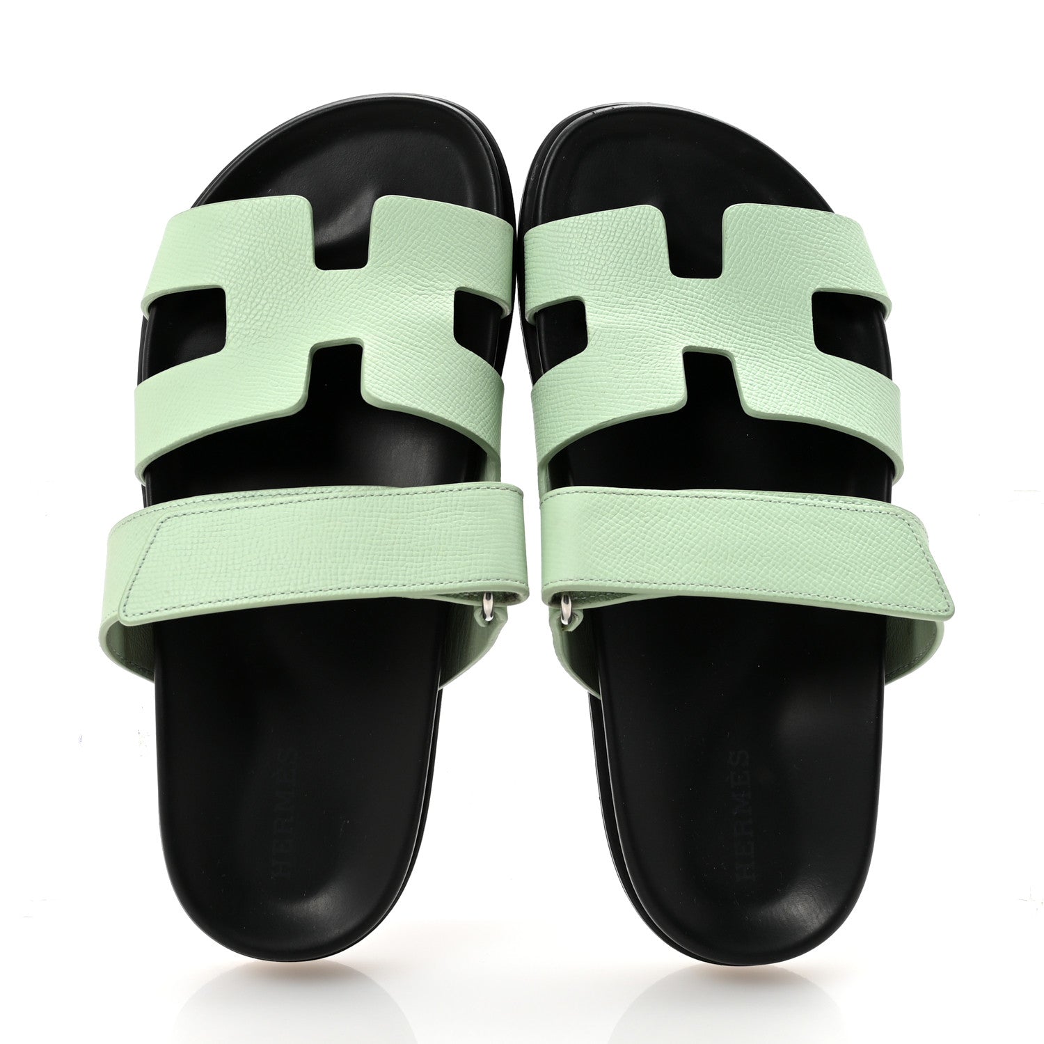 Hermes Epsom Womens Chypre Sandals 36 Vert Jade 2 of 10