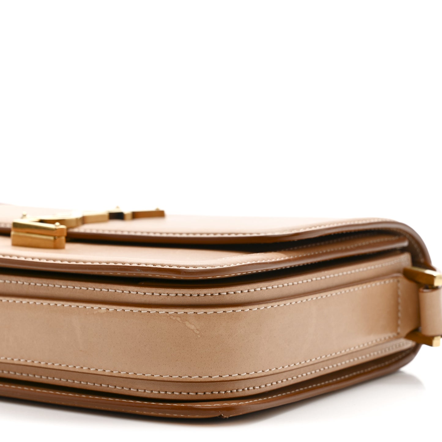 Box Calfskin Monogram Medium Solferino Satchel Natural Tan