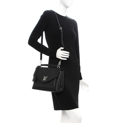 Louis Vuitton Soft Calfskin My Lockme Top Handle Black 2 of 9