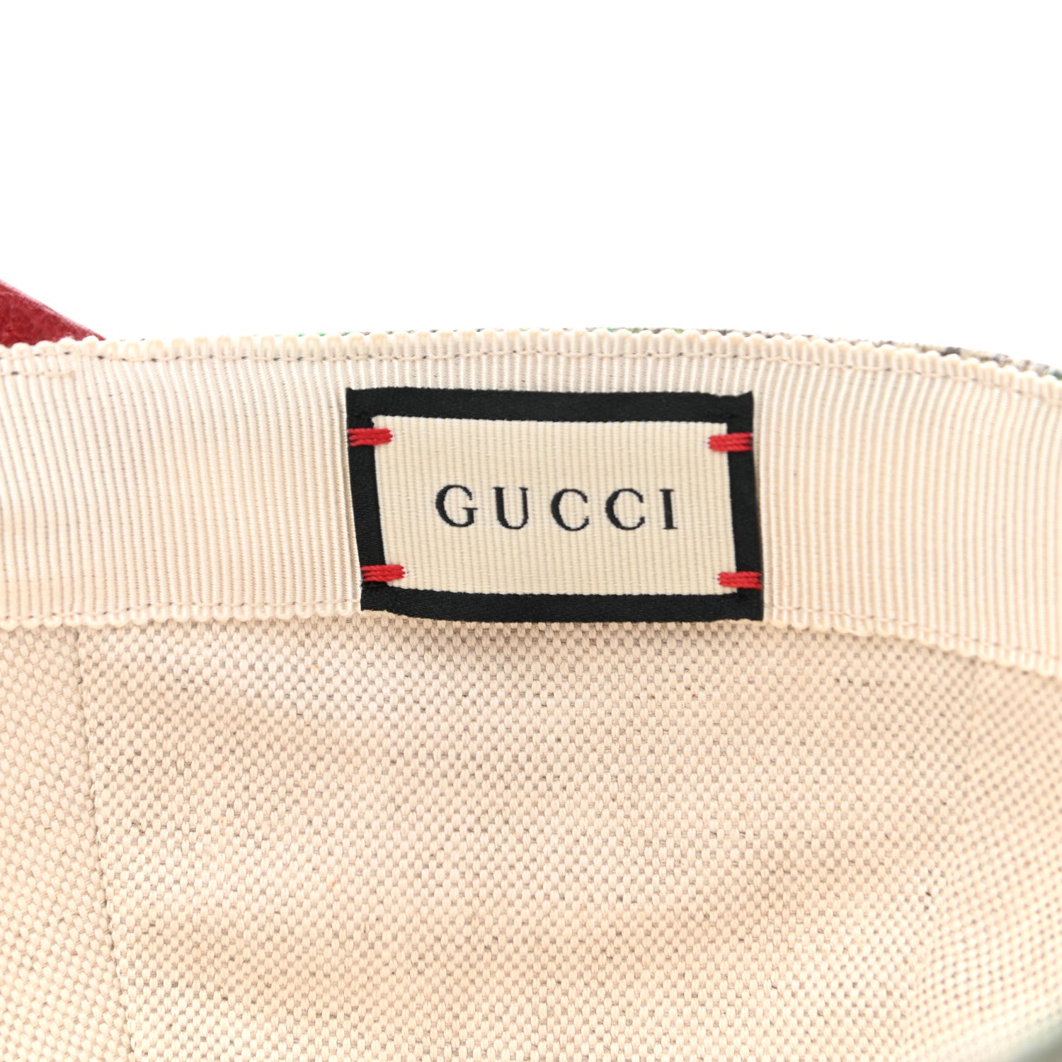 Gucci GG Supreme Flora Claudia Baseball Hat 57 M Red 9 of 11
