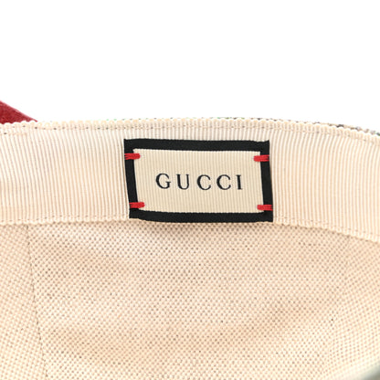 Gucci GG Supreme Flora Claudia Baseball Hat 57 M Red 9 of 11