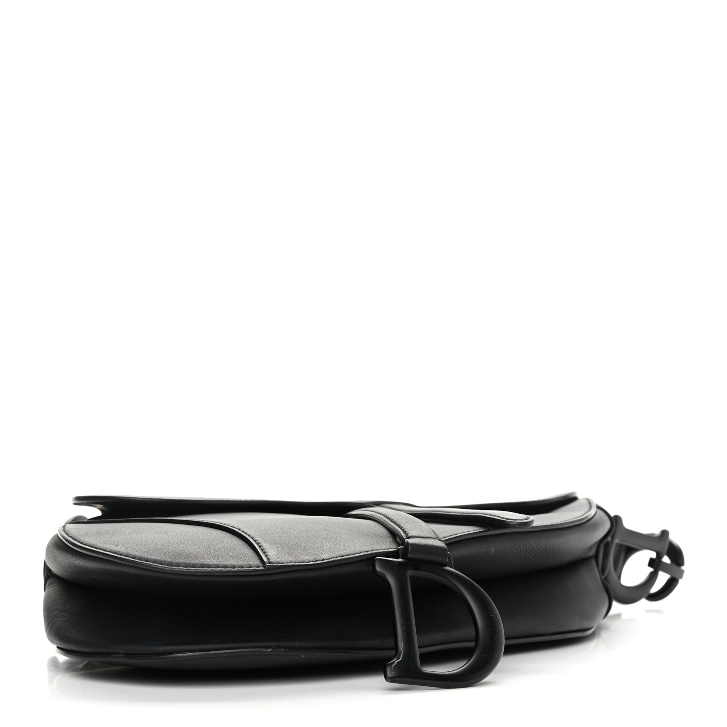 Christian Dior Ultra Matte Calfskin Mini Saddle Bag Black 4 of 13