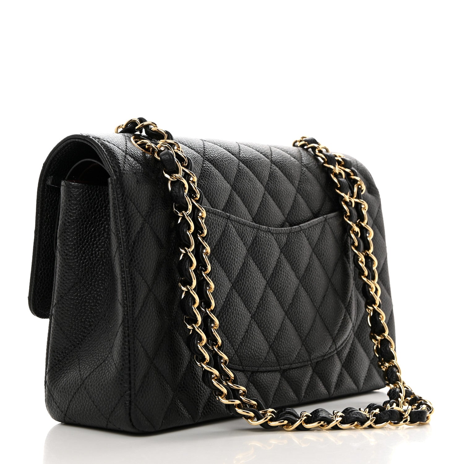 Chanel Caviar Quilted Medium Double Flap Black 2 of 10