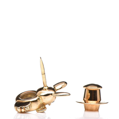 Chopard 18K Yellow Gold Diamond Ruby Sapphire Rabbit Tie Tack 3 of 4