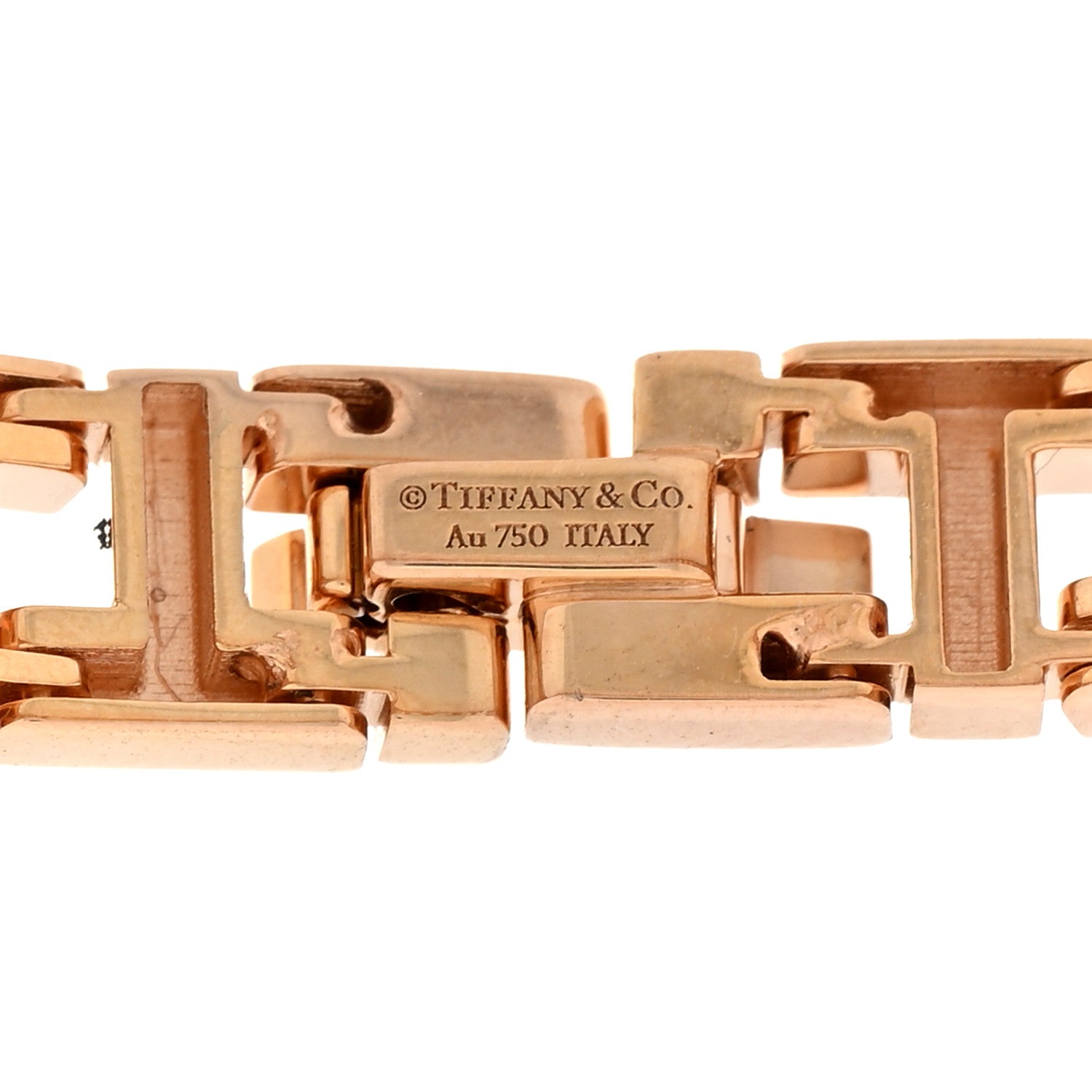 Tiffany 18K Rose Gold Narrow T True Bracelet 3 of 4
