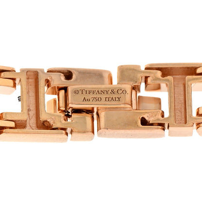 Tiffany 18K Rose Gold Narrow T True Bracelet 3 of 4