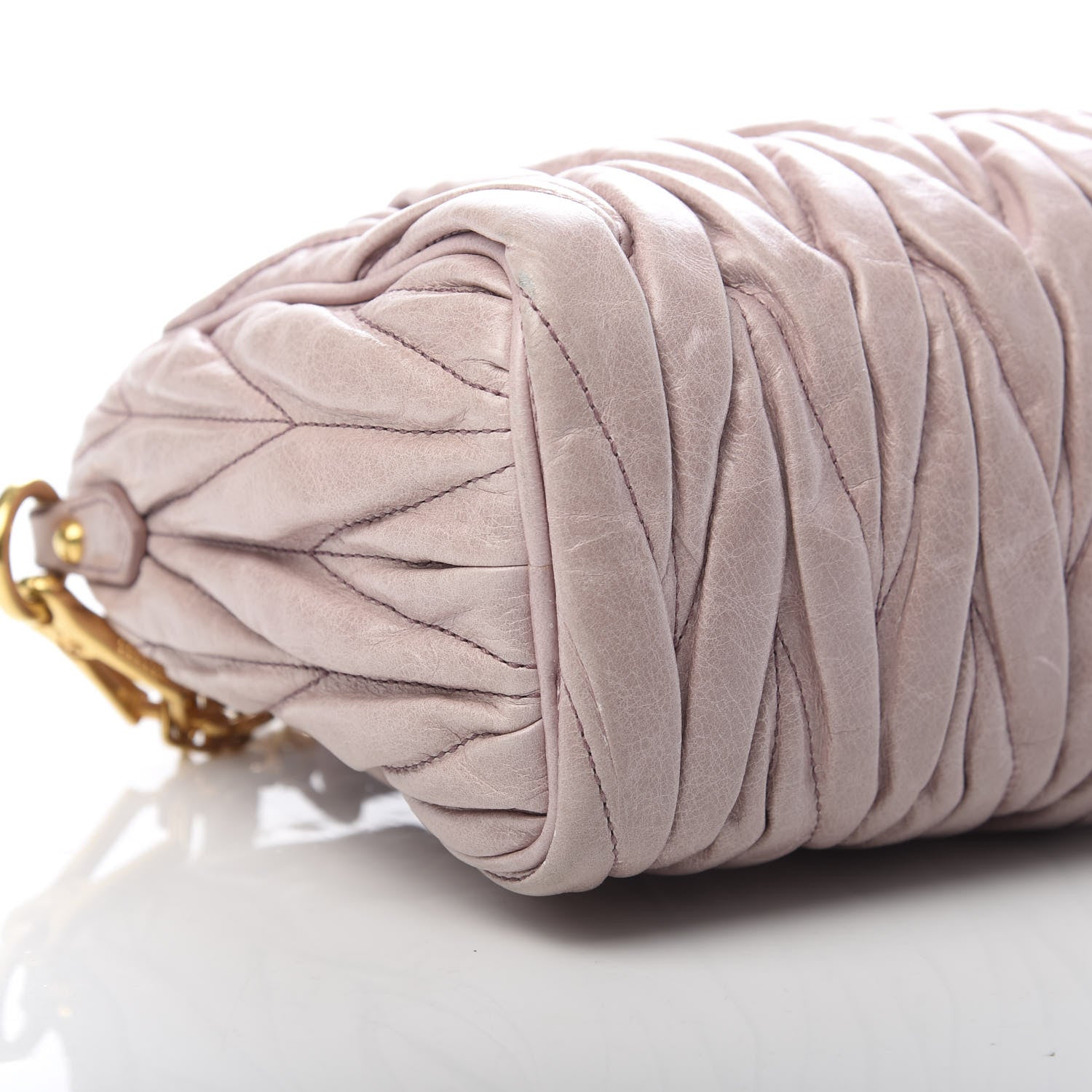 Miu Miu Vitello Lux Matelasse Shoulder Bag Mughetto 10 of 13