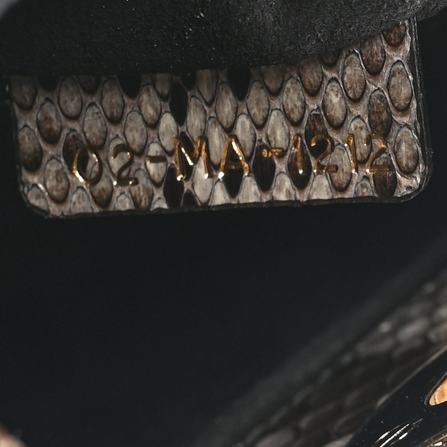 Christian Dior Snakeskin Small Lady Dior Brown Multicolor 7 of 10