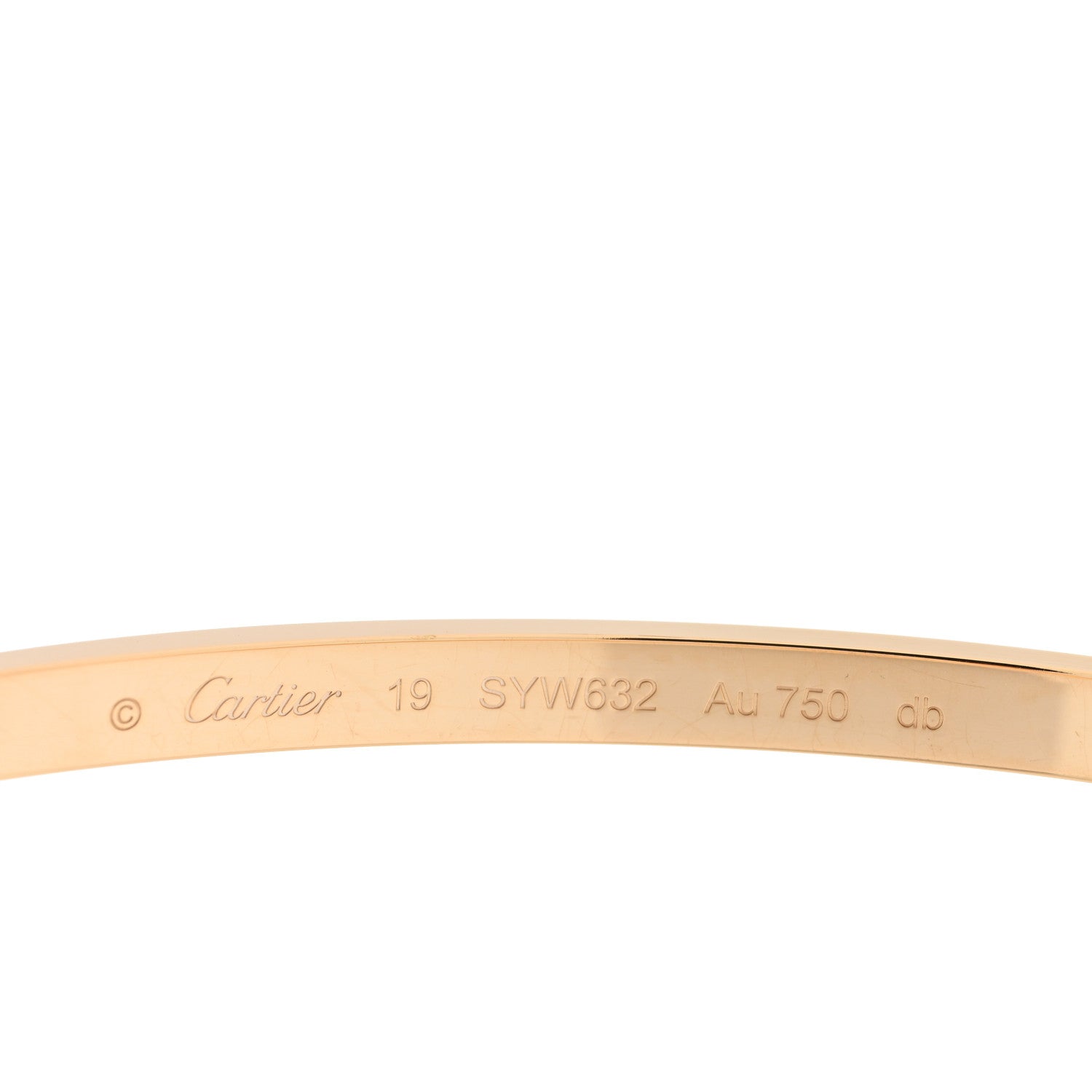 Cartier 18K Yellow Gold Small LOVE Bracelet 19 3 of 5