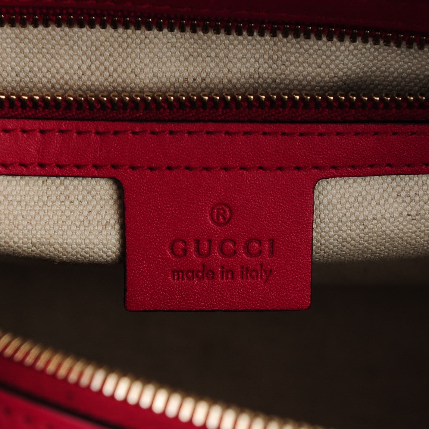 Monogram Medium Joy Boston Beige Red