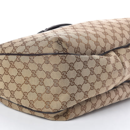 Gucci Monogram Web Medium Dressage Hobo Dark Brown 8 of 10