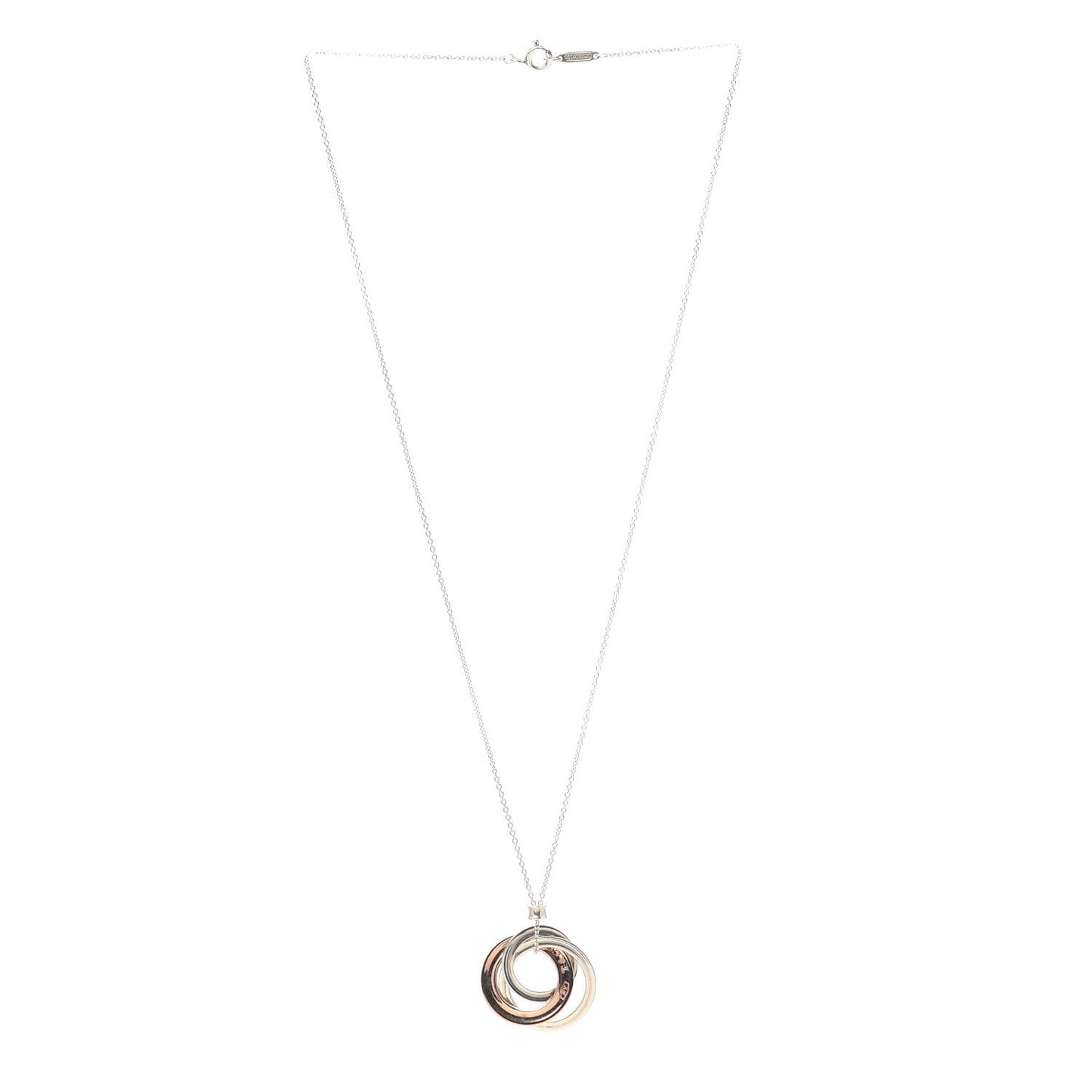 Sterling Silver Rubedo 1837 Circles Pendant Necklace