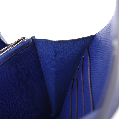 Hermes Epsom Kelly Longue Wallet Bleu Electrique 9 of 12