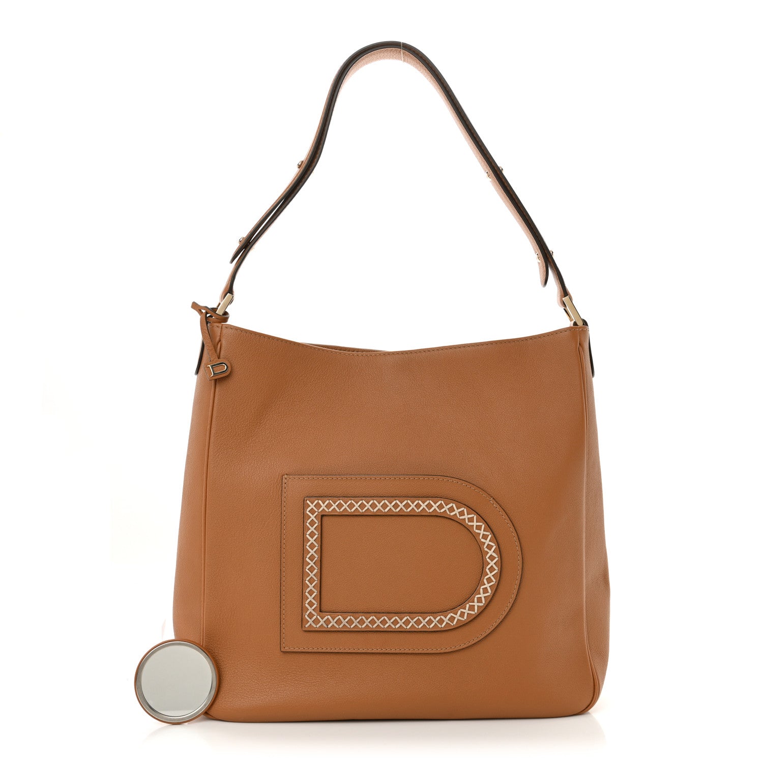 Delvaux Grained Calfskin Pin Surpique Bucket Vegetal Ivory 3 of 10