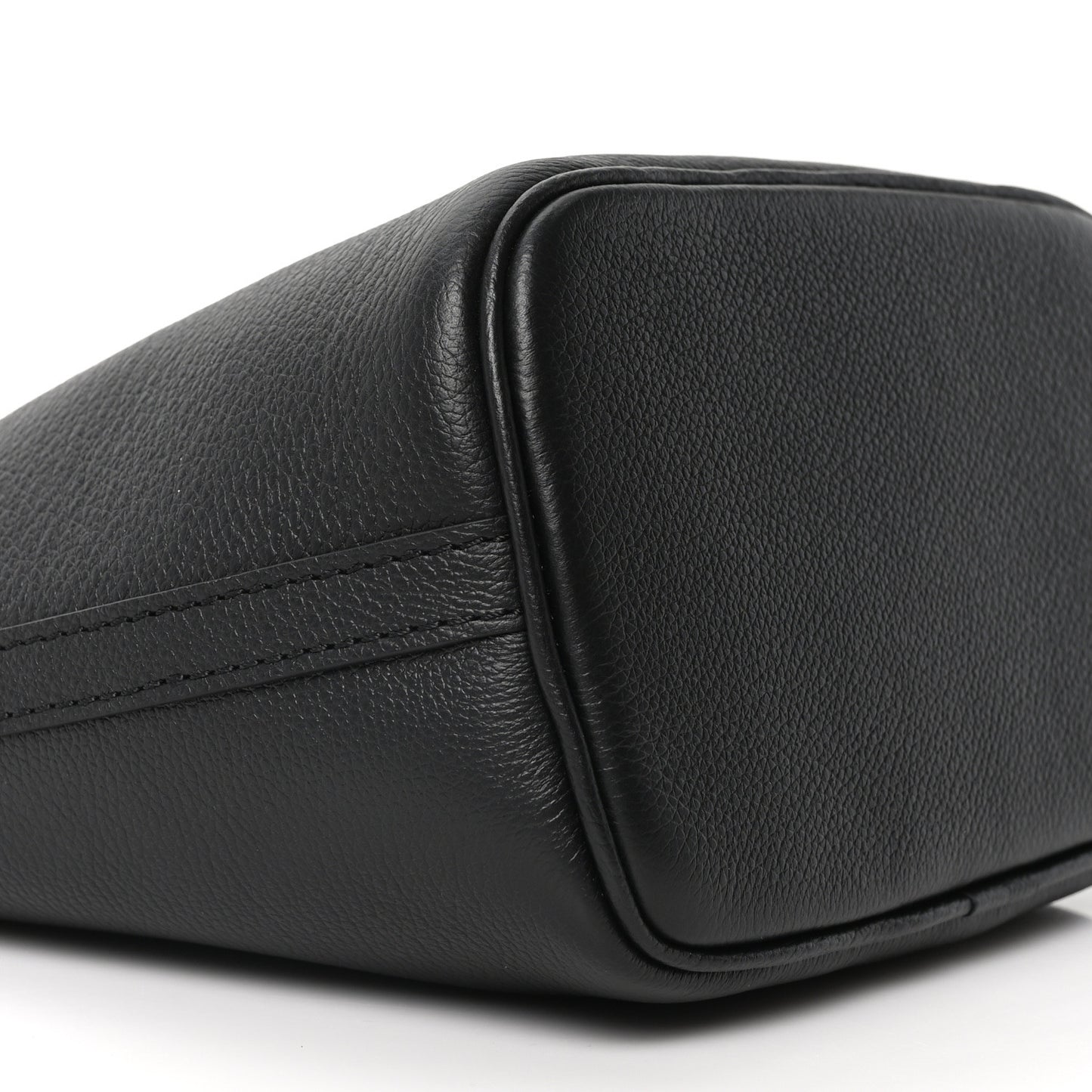 Calfskin Lock and Walk Bucket Black