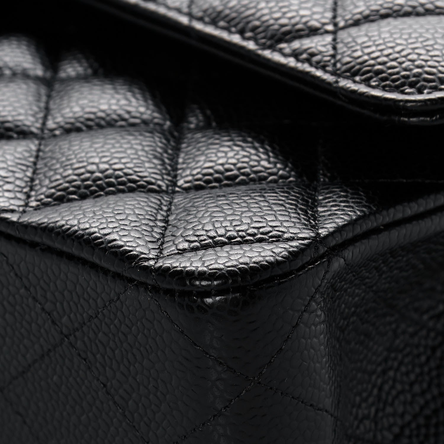 Chanel Caviar Quilted Medium Double Flap Black 10 of 12